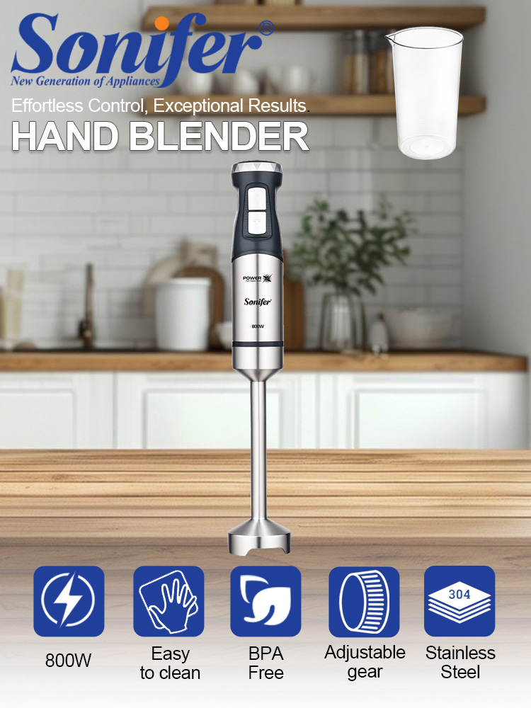 Meal Prep Smoothies - 핸드 블렌더 Sonifer SF-8171S 800W 이머젼