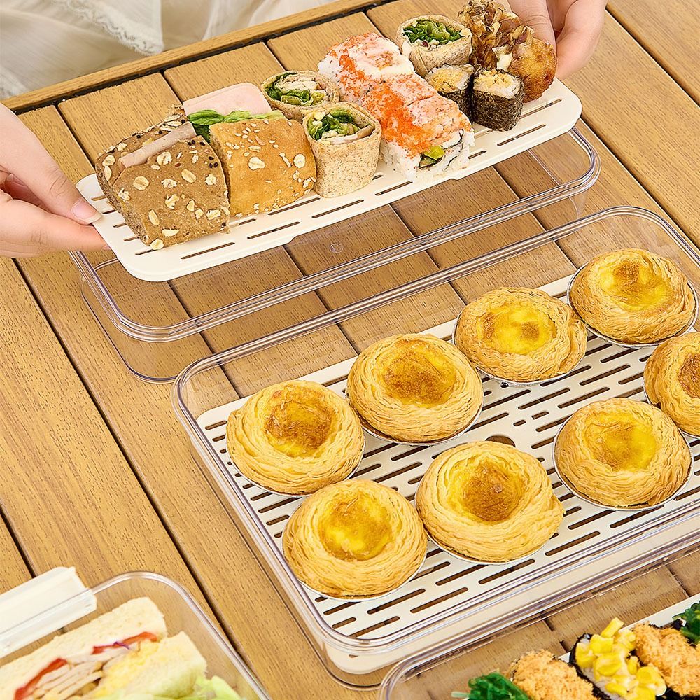Meal Prep Pasta - 투명 과일 보관 용기 밀폐형 신선도