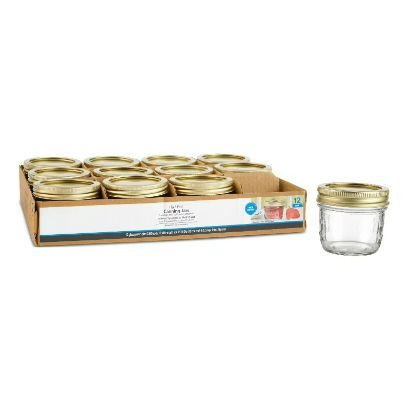 Meal Prep Glass - 8온스 메이슨 자, 넓은 입구의 하프