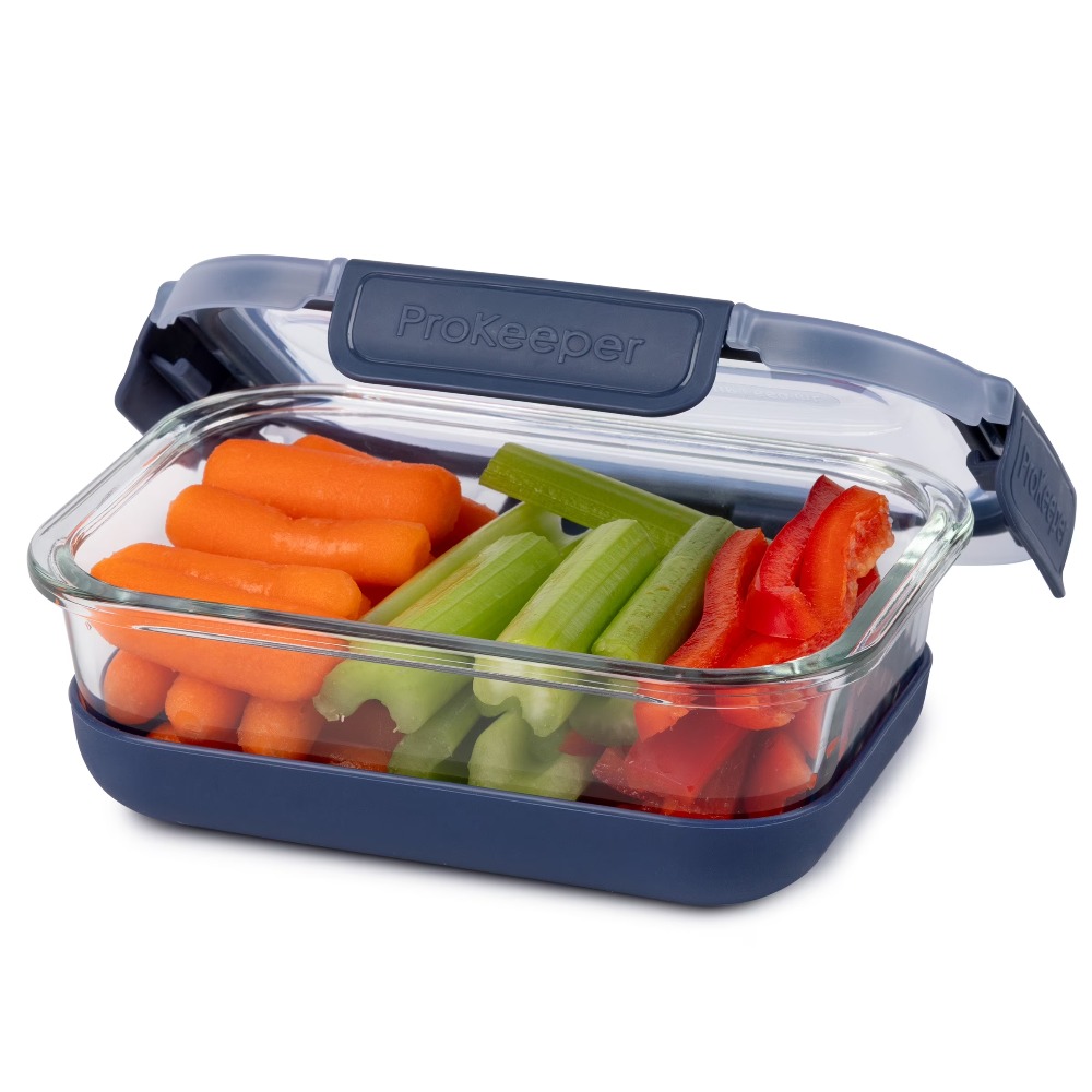2.8컵 유리 식품 보관 용기, 실리콘 바닥 및 밀폐형 - Meal Prep Glass 리뷰 및 가격