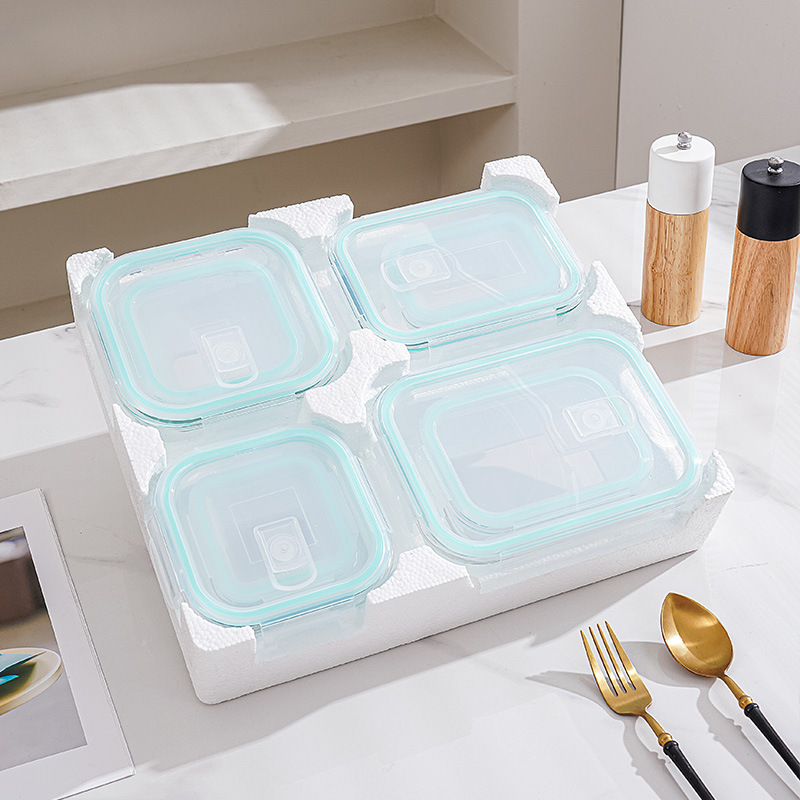 8피스 유리 도시락 및 보관 세트, 뚜껑이 있는 붕규산 - Meal Prep Glass 리뷰 및 가격