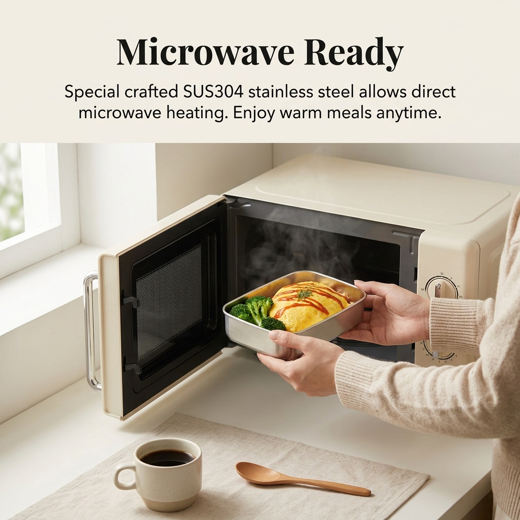 스테인리스 스틸 도시락 금속 도시락 전자레인지용 식품  - Meal Preparation 리뷰 및 가격