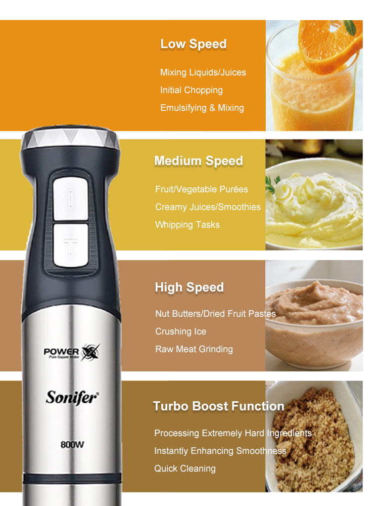핸드 블렌더 Sonifer SF-8171S 800W 이 - Meal Prep Smoothies 리뷰 및 가격