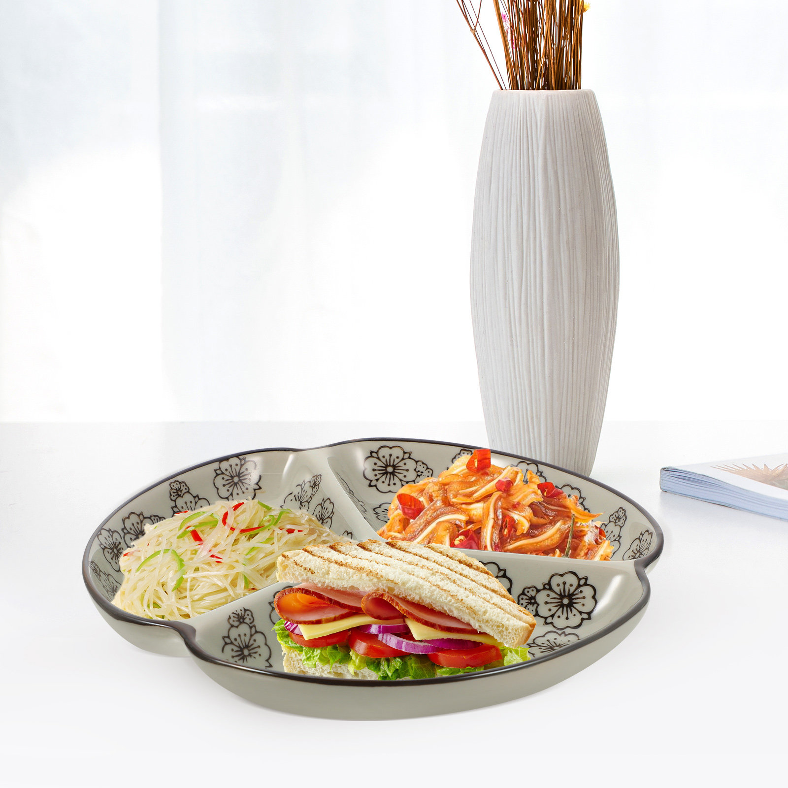 3칸 나눔 접시, 건강한 식단 조절, 다이어트 식사 준 - Meal Prep Diet 리뷰 및 가격