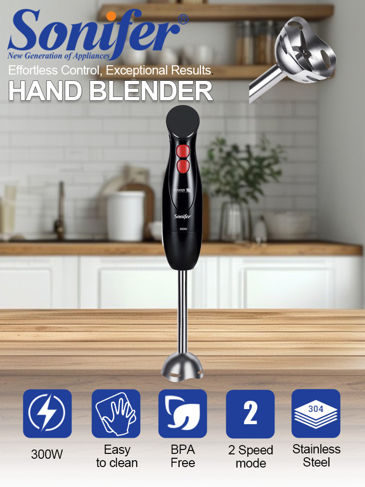 핸드 블렌더 Sonifer SF-8179 300W 이머 - Meal Prep Smoothies 리뷰 및 가격