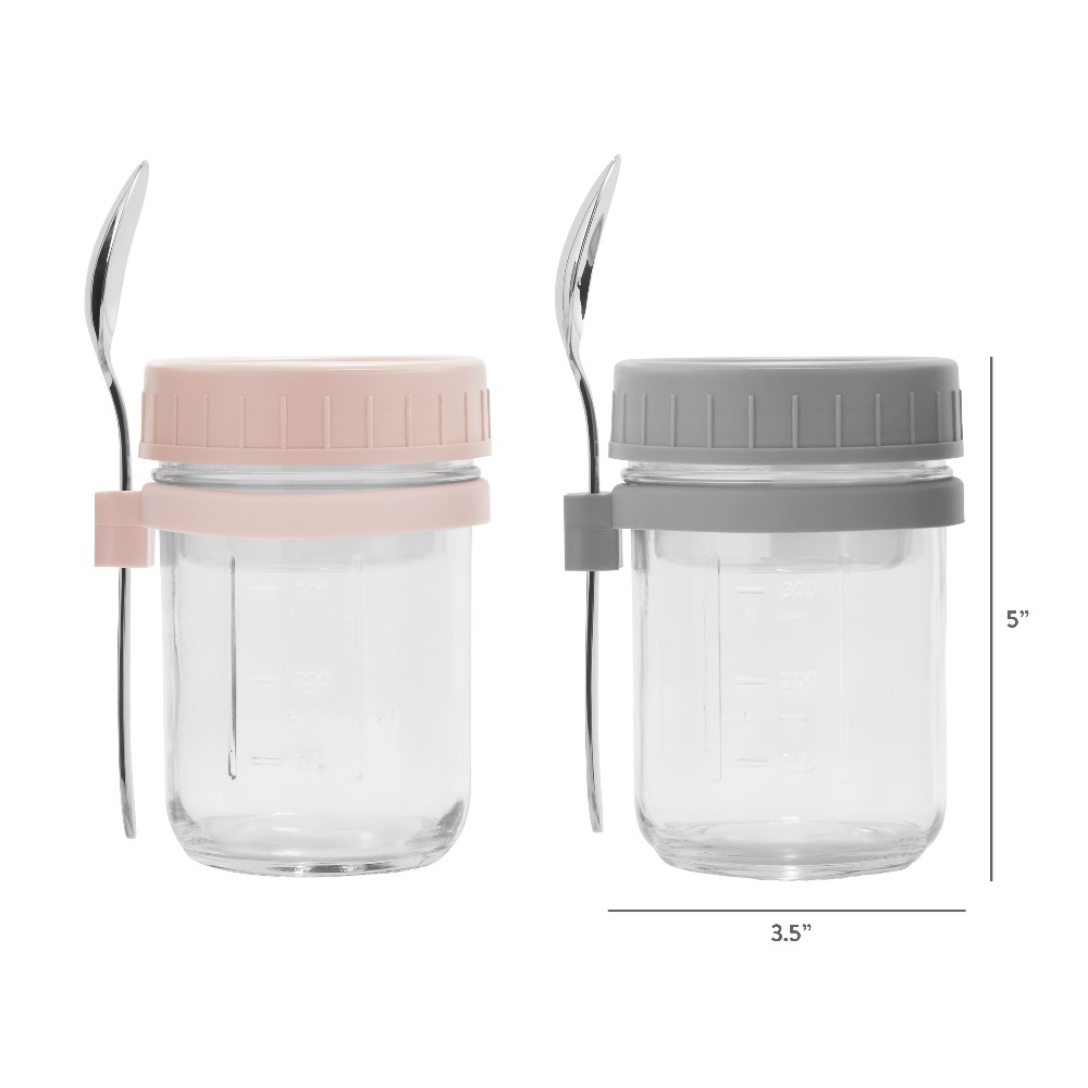 휴대용 오버나이트 오츠 식품 용기 및 파르페 용기, 도 - Meal Prep Glass 리뷰 및 가격