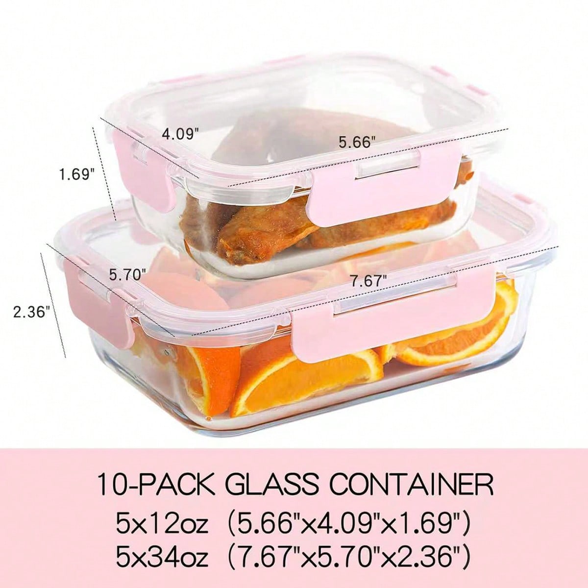 10팩 유리 밀프렙 용기, 뚜껑이 있는 밀폐형 식품 보 - Meal Prep Glass 리뷰 및 가격