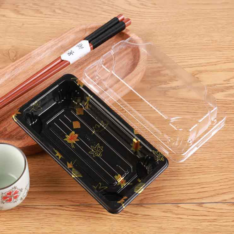 10Pcs 뚜껑이 있는 두꺼운 스시 상자 PET 일회용 - Meal Prep Restaurant 리뷰 및 가격