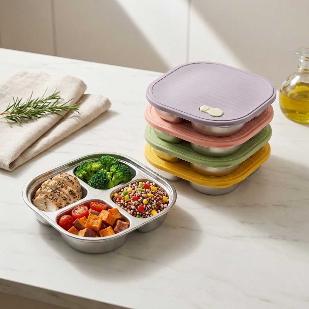 전자레인지 사용 가능 304 스테인리스 도시락 성인 어 - Meal Prep Diet 리뷰 및 가격