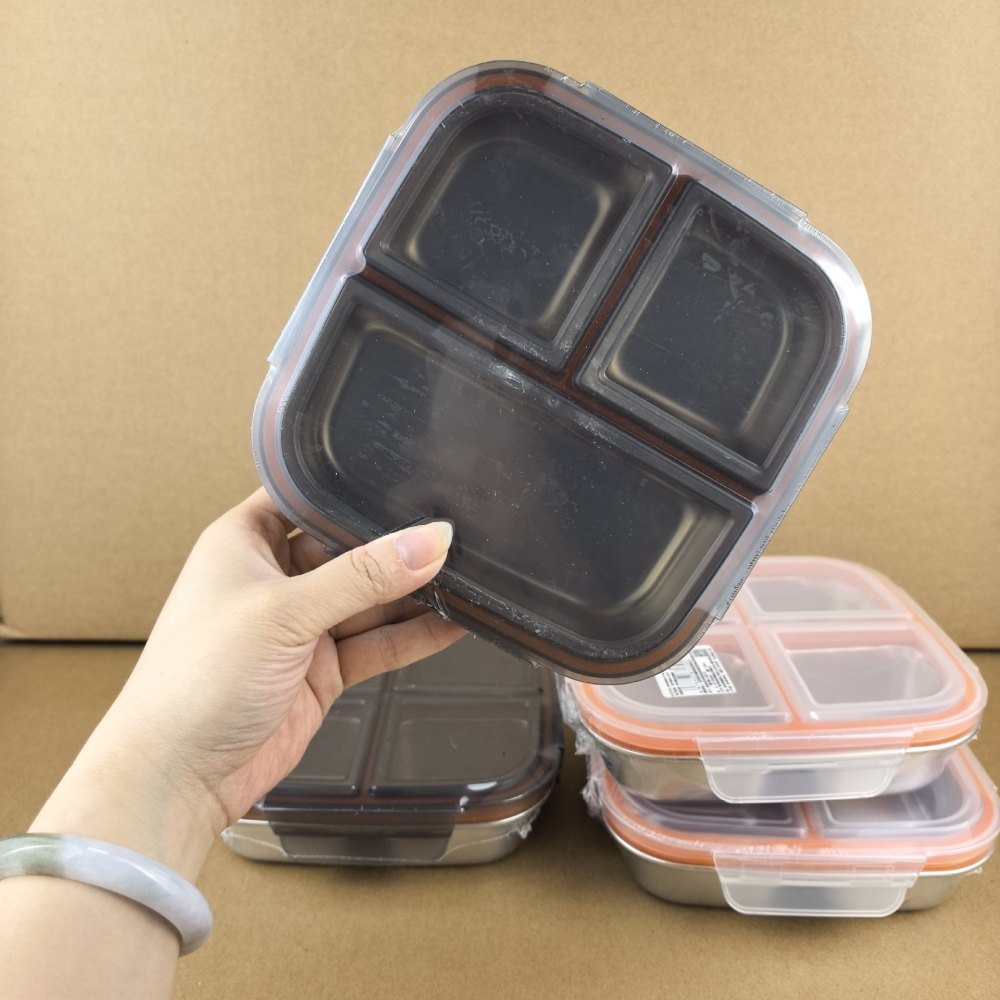 직사각형 304 스테인레스 스틸 도시락 상자 분할된 식 - Meal Prep Diet 리뷰 및 가격
