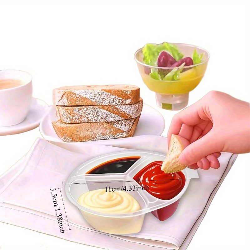 뚜껑이 있는 3칸 일회용 식품 용기 - 식사 준비, 피 - Meal Prep Restaurant 리뷰 및 가격