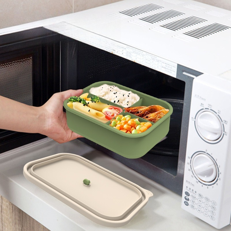 전자레인지용 실리콘 도시락통, 분리형 식품 보관 용기, - Meal Prep For Weight Loss 리뷰 및 가격